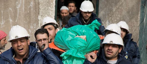 Припадници белих шлемова у Сирији Припадници белих шлемова у Сирији - Sputnik Србија