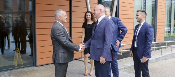 Ministar Nenad Popović u kompaniji Kasperski u Moskvi - Sputnik Srbija