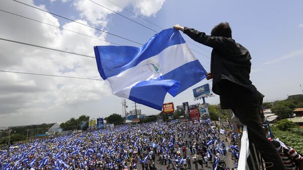 Protesti u Nikaragvi su počeli 16. aprila i traju sve do danas. - Sputnik Srbija