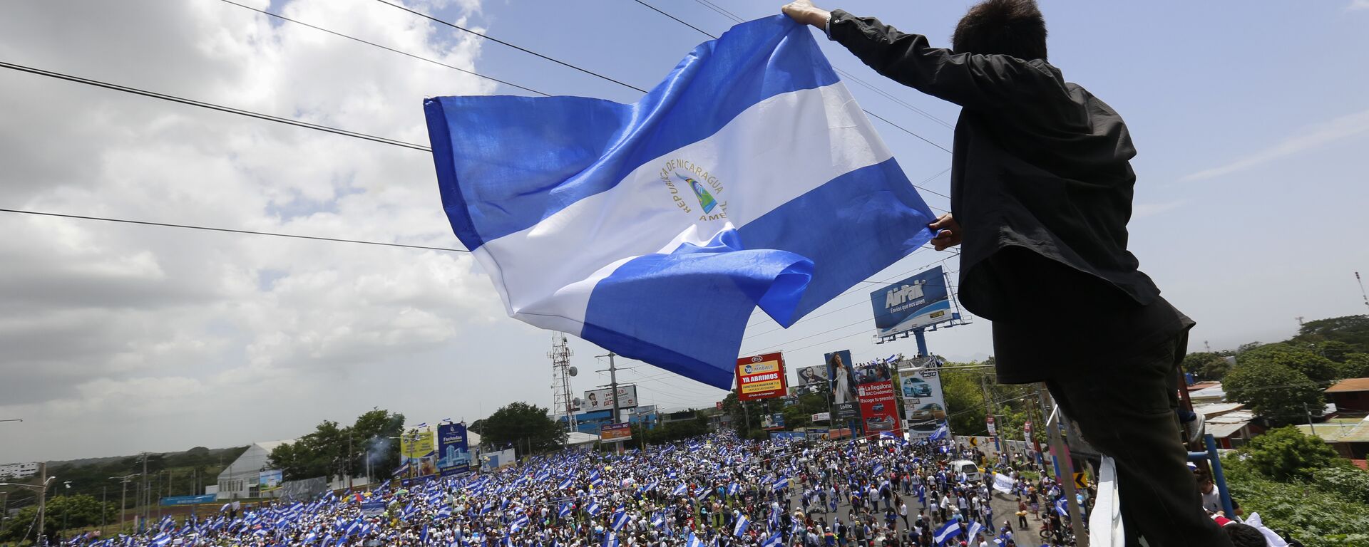 Протести у Никарагви су почели 16. априла и трају све до данас. - Sputnik Србија, 1920, 04.02.2022