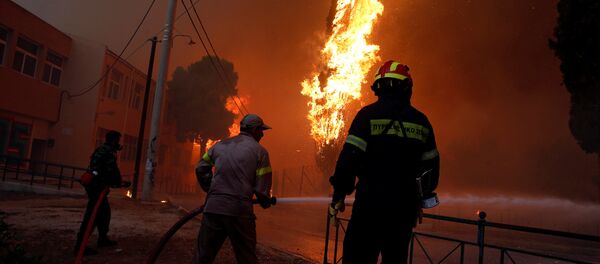 Пожар у Атини - Sputnik Србија