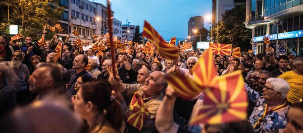 Мекодонци на улицама у Скопљу - Sputnik Србија