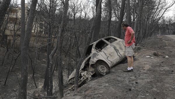 Последице пожара у Митију, близу Атине у Грчкој  - Sputnik Србија