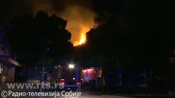 Požar u hotelu Partizan u Niškoj Banji - Sputnik Srbija
