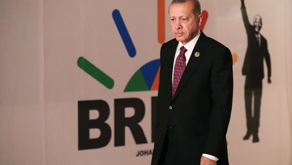 Redžep Tajip Erdogan na samitu BRIKS-a u Johanesburgu - Sputnik Srbija