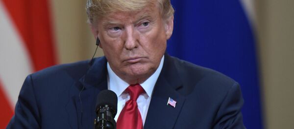 Prezident SŠA Donalьd Tramp na sovmestnoй s prezidentom RF Vladimirom Putinыm press-konferencii po itogam vstreči v Helьsinki - Sputnik Srbija