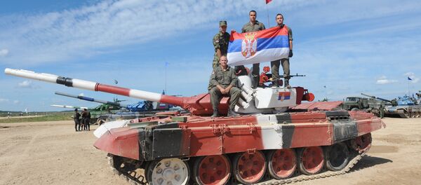 Српски тенкисти у Русији Српски тенкисти у Русији - Sputnik Србија