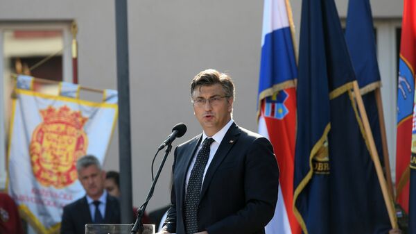 Andrej Plenković na proslavi Oluje u Kninu - Sputnik Srbija