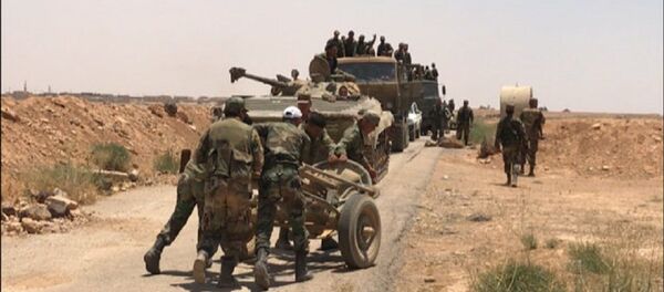 Sirijska vojska na granici sa Jordanom u provinciji Dera - Sputnik Srbija