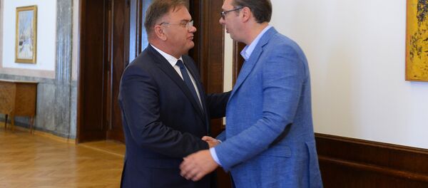 Александар Вучић и Младен Иванић Александар Вучић и Младен Иванић - Sputnik Србија