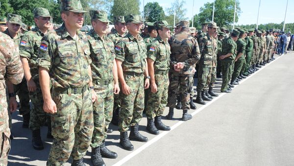 Pripadnici Vojske Srbije na ceremoniji dodeljivanja nagrada - Sputnik Srbija