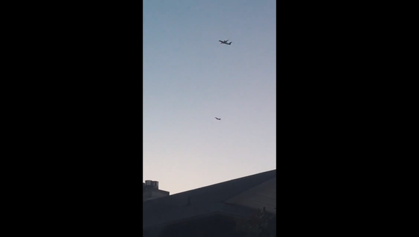 Ovako su američki lovci F-15 pratili oteti avion (video) - Sputnik Srbija