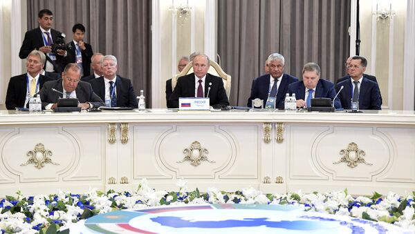 Vladimir Putin na Kaspijskom samitu u Atkau - Sputnik Srbija