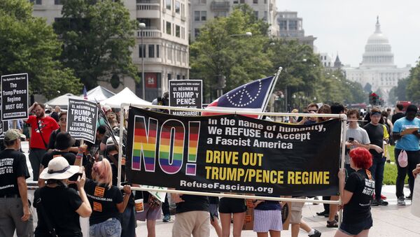 Протест у Вашингтону - Sputnik Србија