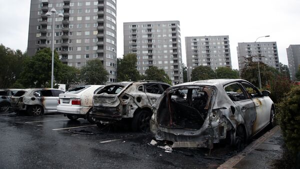 Zapaljeni automobili u Geteborgu - Sputnik Srbija