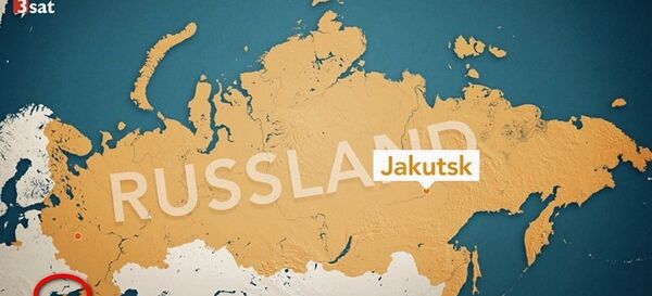 Карта Русије приказана на немачком телевизијском каналу 3Сат, на којој је Крим обојен као и остатак руске територије Карта Русије приказана на немачком телевизијском каналу 3Сат, на којој је Крим обојен као и остатак руске територије - Sputnik Србија