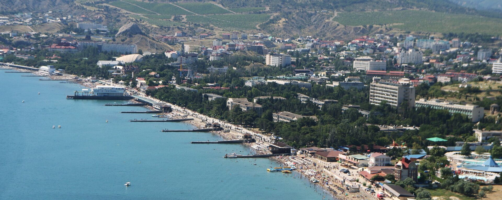Obala Crnog mora u gradu Sudak na Krimu - Sputnik Srbija, 1920, 07.07.2021