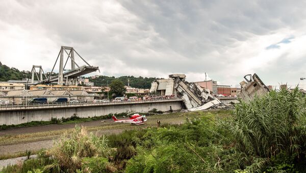 Porušeni most Morandi u Đenovi - Sputnik Srbija