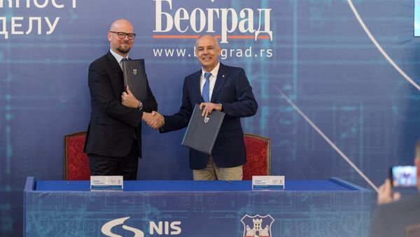 Kiril Tjurdenjev, generalni direktor NIS-a i Zoran Radojičić, gradonačelnik Beograda - Sputnik Srbija