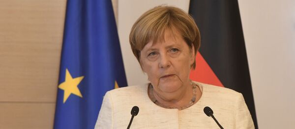Немачка канцеларка Ангела Меркел на конференцији за медије током посете Грузији - Sputnik Србија