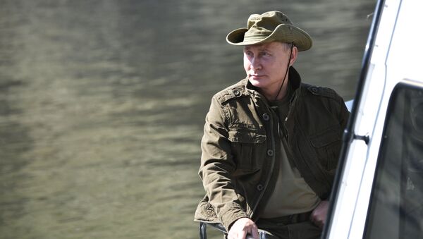 Ruski predsednik Vladimir Putin u Tuvi - Sputnik Srbija