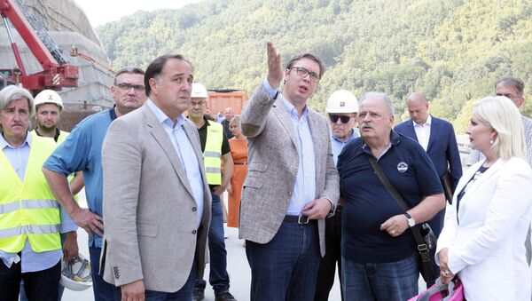 Predsednik Srbije obišao radove u Grdeličkoj klisuri - Sputnik Srbija