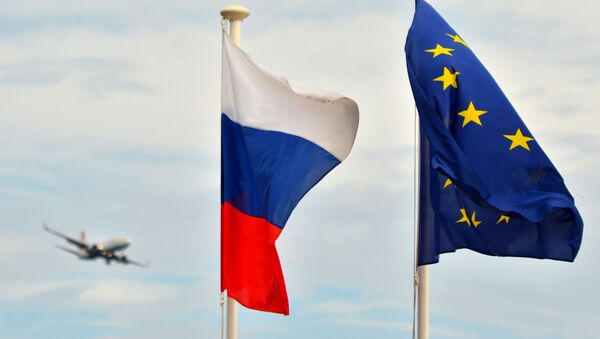 Застава Русије и ЕУ  - Sputnik Србија