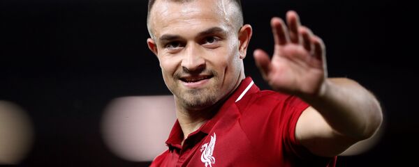 Đerdan Šaćiri u dresu Liverpula. Đerdan Šaćiri u dresu Liverpula. - Sputnik Srbija