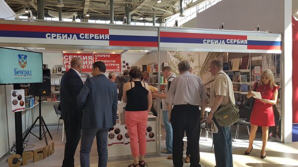Srpski štand na sajmu knjiga u Moskvi - Sputnik Srbija