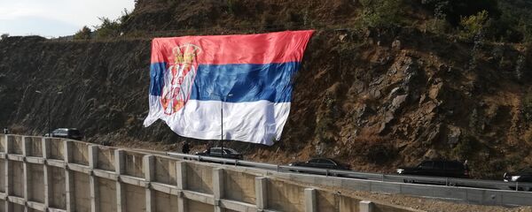 Застава Србије на брани Газиводе - Sputnik Србија