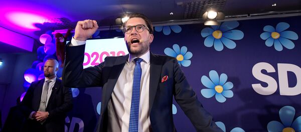 Лидер Шведских демократа Џими Акесон. Лидер Шведских демократа Џими Акесон. - Sputnik Србија