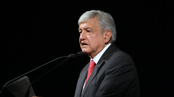 Novoizabrani predsednik Meksika Andres Manuel Lopes Obrador u Meksiko Sitiju - Sputnik Srbija