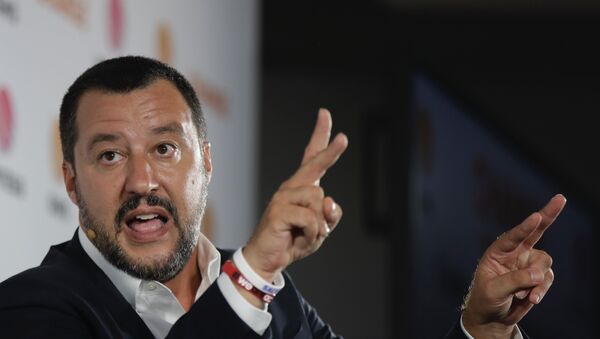 Italijanski ministar unutrašnjih poslova Mateo Salvini - Sputnik Srbija