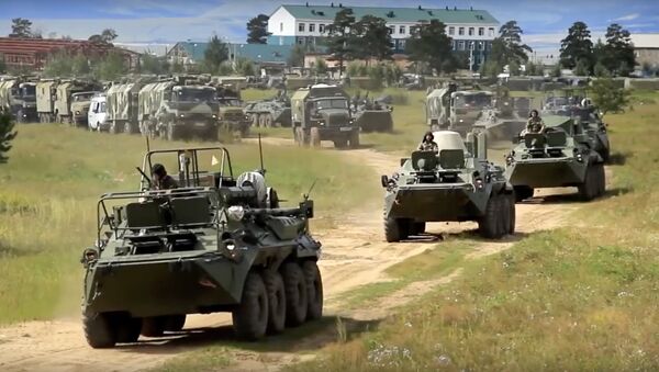 Оклопна возила руске војске на вежби Исток - Sputnik Србија