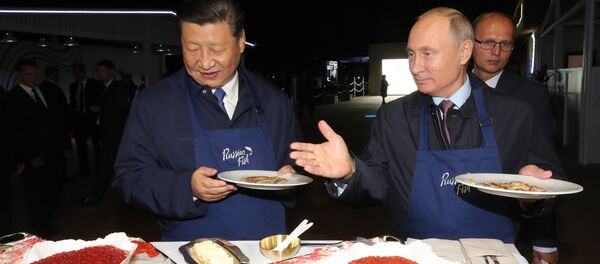 Владимир Путин и Си Ђинпинг у Владивостоку - Sputnik Србија