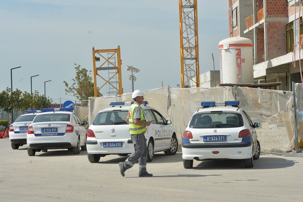 Полиција на градилишту Београд на води где су погинула два радника, 14.09.2018. Полиција на градилишту Београд на води где су погинула два радника, 14.09.2018. - Sputnik Србија