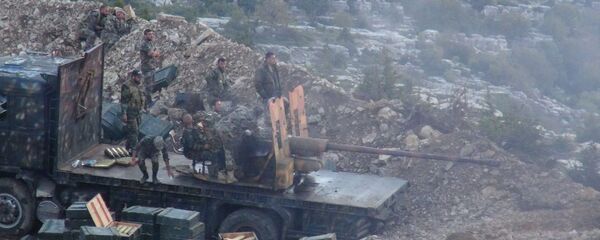 Припадници сиријске војске у Латакији Припадници сиријске војске у Латакији - Sputnik Србија