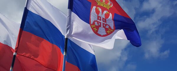 Заставе Русије и Србије Заставе Русије и Србије - Sputnik Србија