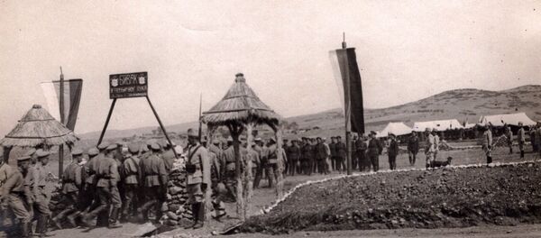 Бивак српског коњичог пука, Солунски фронт 2. август 1916. - Sputnik Србија