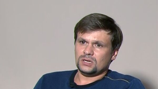 Ruslan Boširov, koga britanske vlasti sumnjiče za umešanost u trovanje Skripaljevih u Solsberiju, tokom intervjua za televiziju RT - Sputnik Srbija