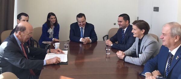 Sastanak predstavnika Srbije s Vilburom Rosom - Sputnik Srbija