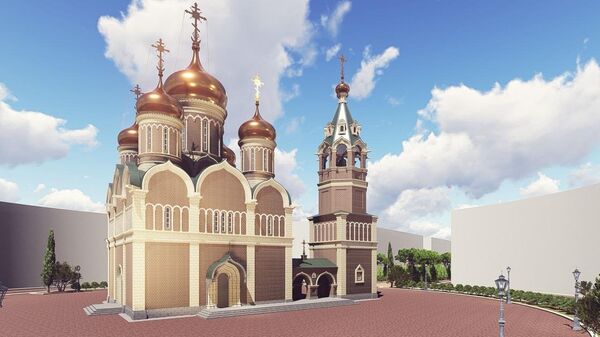 Пројектно решење српско- руског храма у Бањалуци Пројектно решење српско- руског храма у Бањалуци - Sputnik Србија