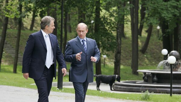 Владимир Путин и Тони Блер - Sputnik Србија
