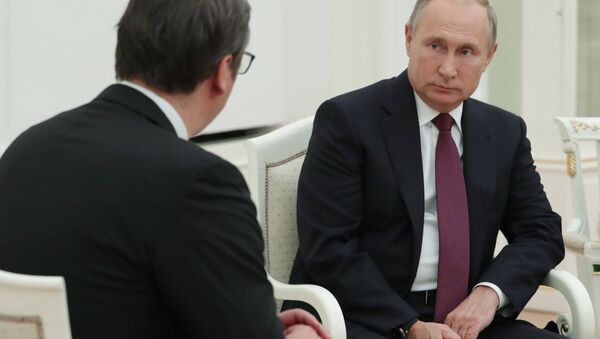 Vladimir Putin i Aleksandar Vučić - Sputnik Srbija