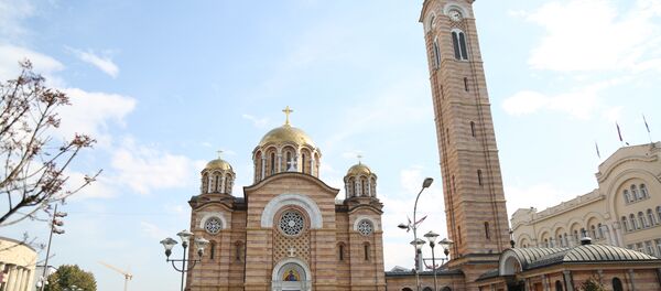 Saborni hram Hrista spasitelja u Banjaluci Saborni hram Hrista spasitelja u Banjaluci - Sputnik Srbija