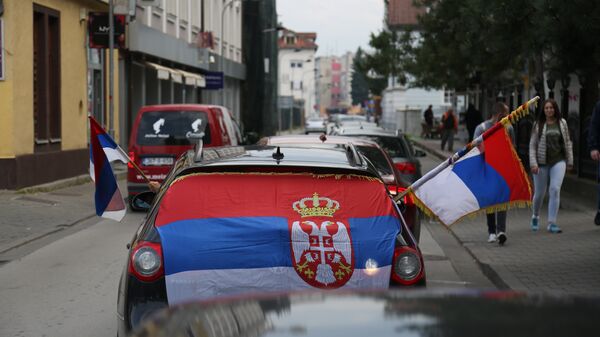 Srpske zastave na ulicama Banjaluke - Sputnik Srbija