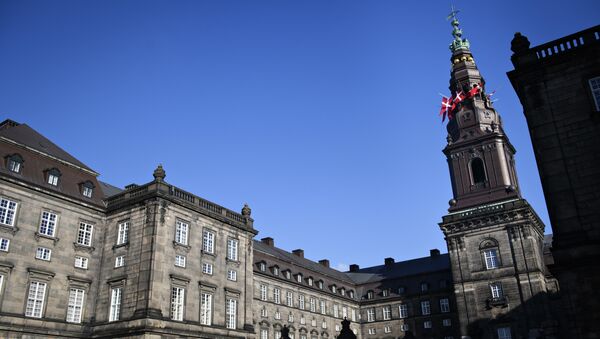 Палата Кристиансборг у којој се налази дански парламент у Копенхагену - Sputnik Србија