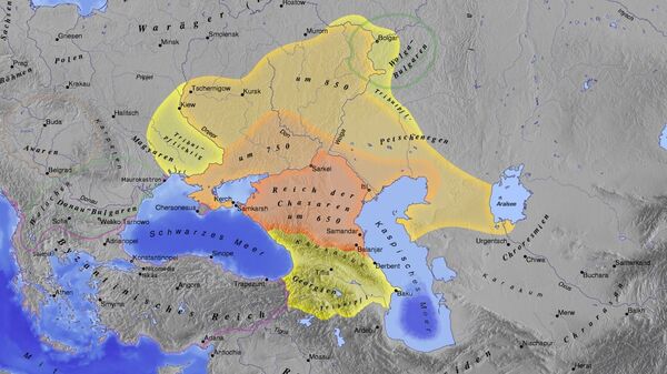 Карта Хазарског каганата - Sputnik Србија