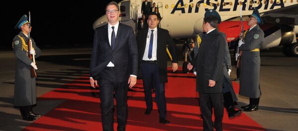 Александар Вучић у Казахстану Александар Вучић у Казахстану - Sputnik Србија