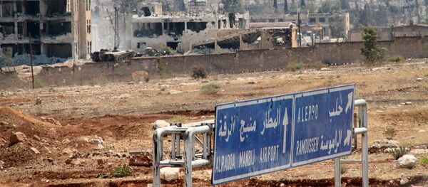 Територија војне академије у Алепу који је сиријска војска ослободила од терориста - Sputnik Србија